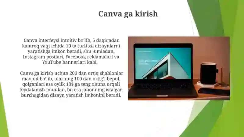 Canva saytida ishlash 3