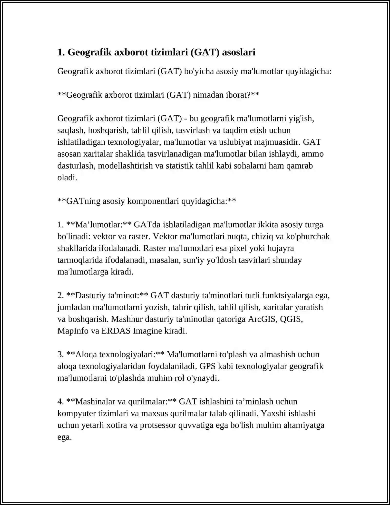 GEOAXBOROT TIZIMLARI 3