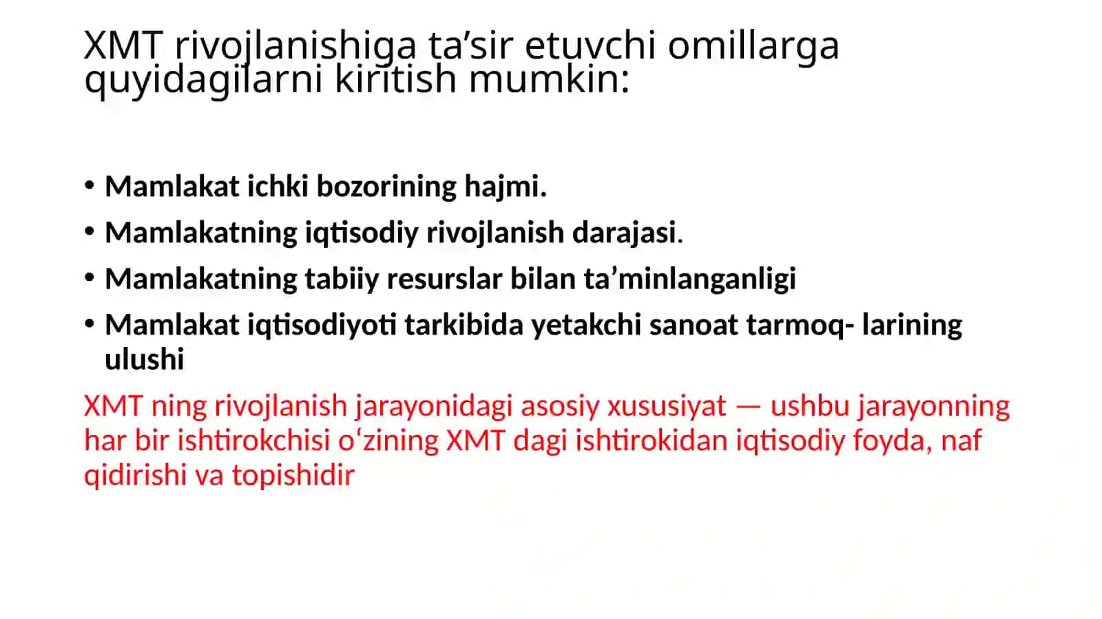 Xalqaro savdoning rivojlanish nazariyalari 3