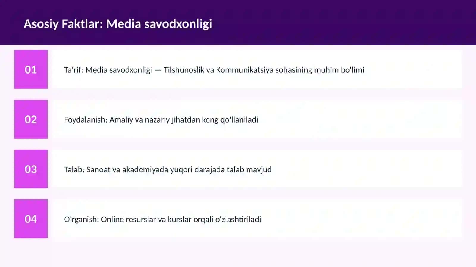 Media savodxonligi 3