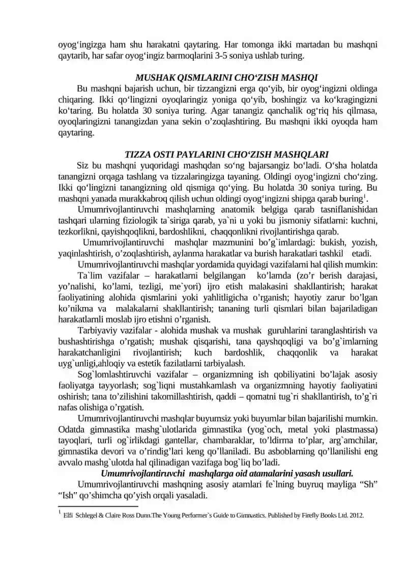 Umumrivojlantiruvchi mashqlar (URM) 3