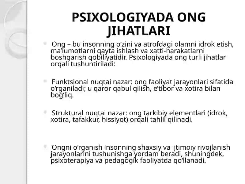 Ong Haqida Tushuncha 3