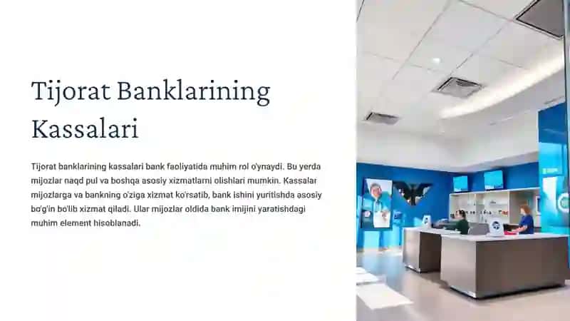 Tijorat banklarining kassalari va ularning turlari. 3