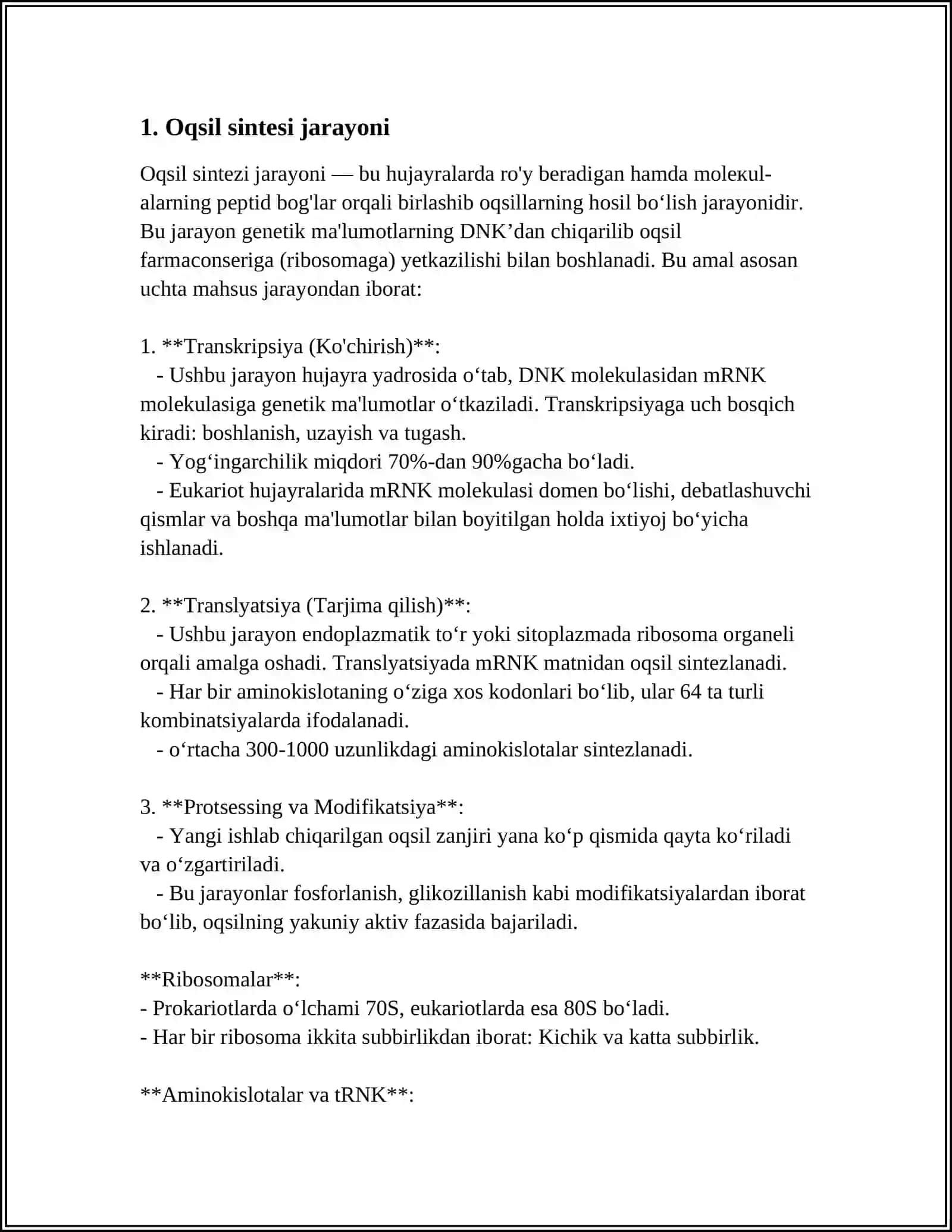 PRATEIN SINTEZI 3