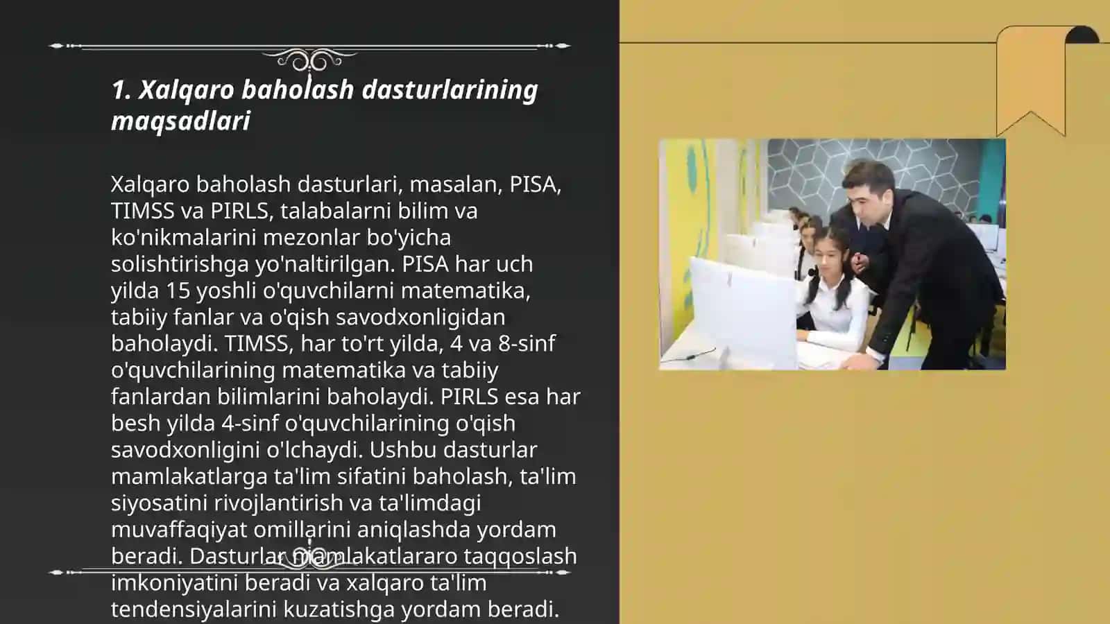 Xalqaro baholash dasturlarining meʼyoriy asoslari 3