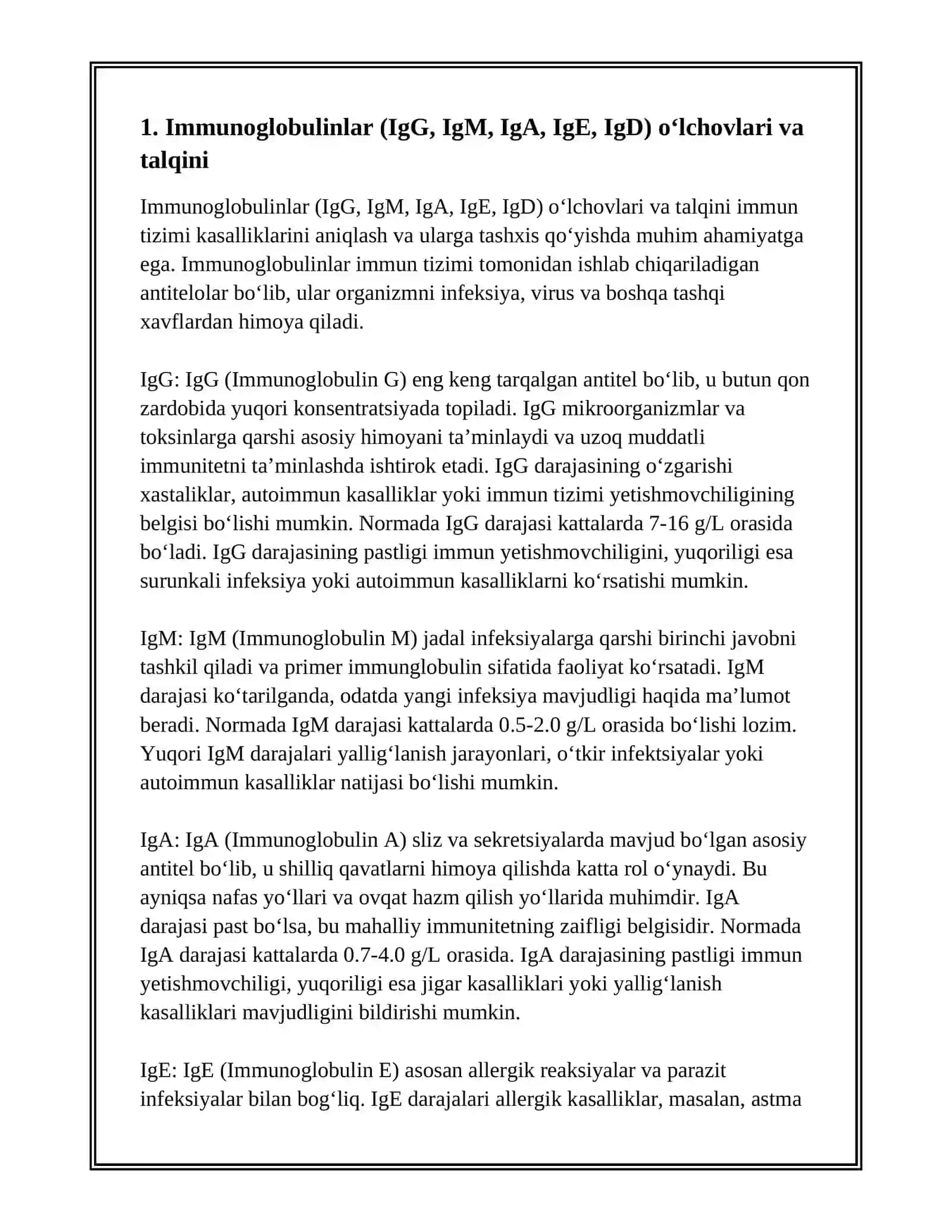 IMMUM TIZIMI KASALLIKLARINI KLINIK LABARATOR DIAGNOSTIKASI 3