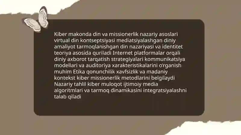 Kiber makonda din va missionerlik 3