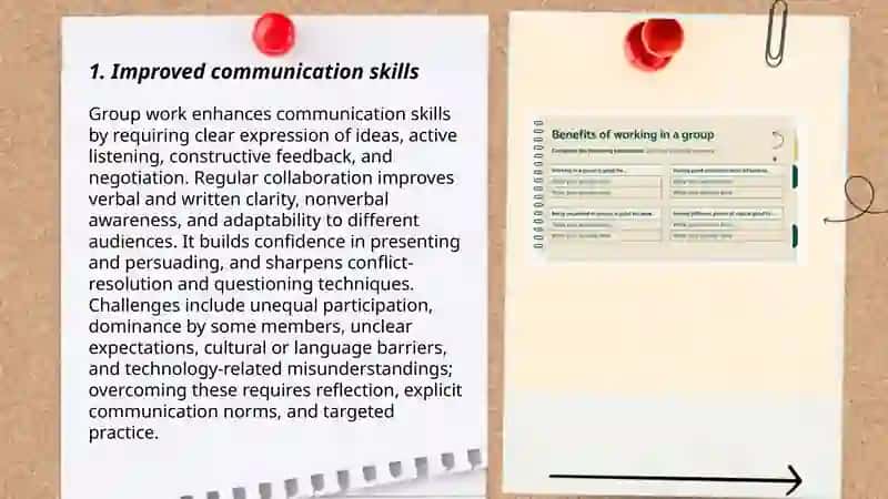 Group work: benefits and challenges 3