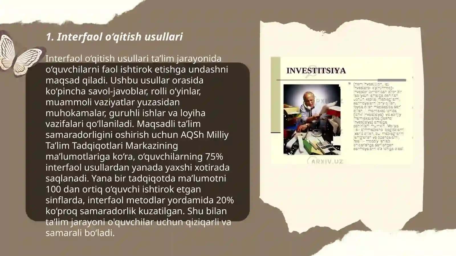 Interfaol o‘qitish usullari 3