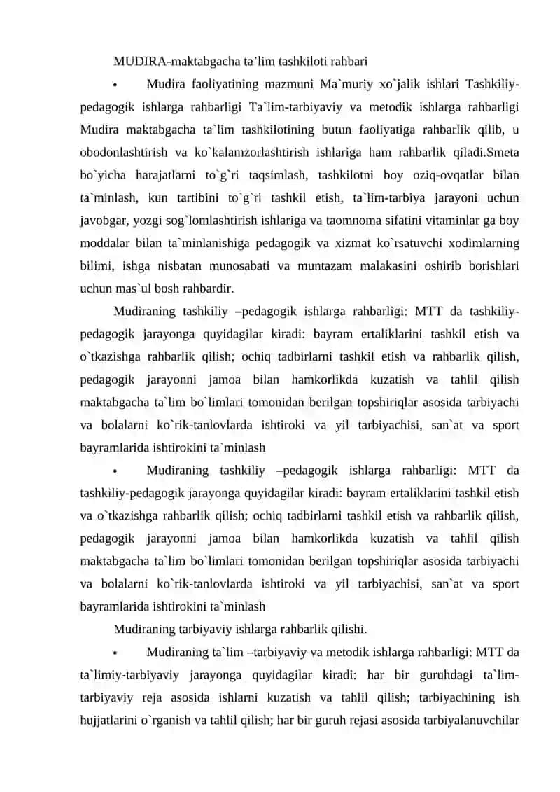 Mudira Maktabgacha Ta'lim Tashkiloti Rahbari 3