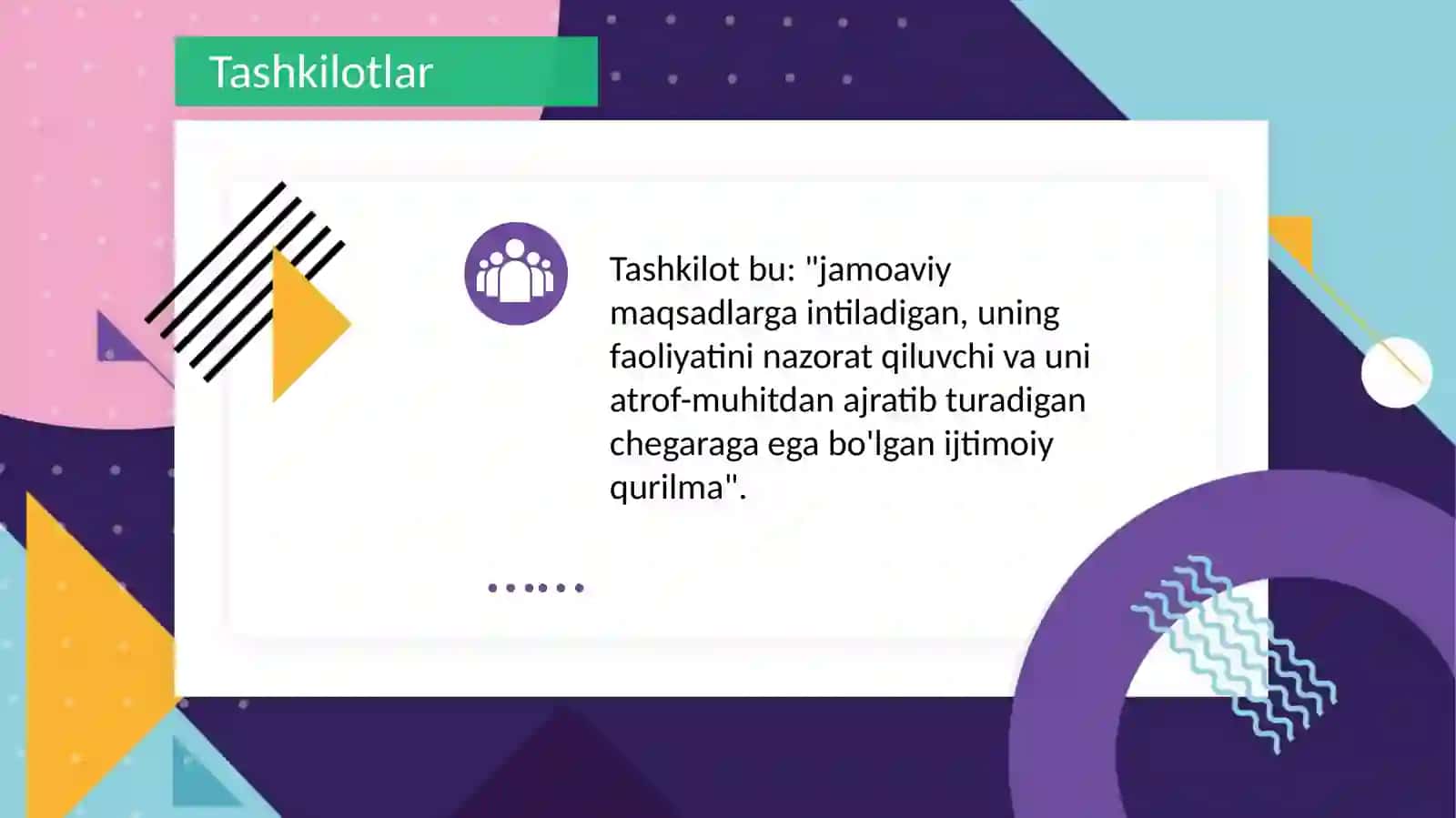 Biznes tashkilotlarining maqsadi 3