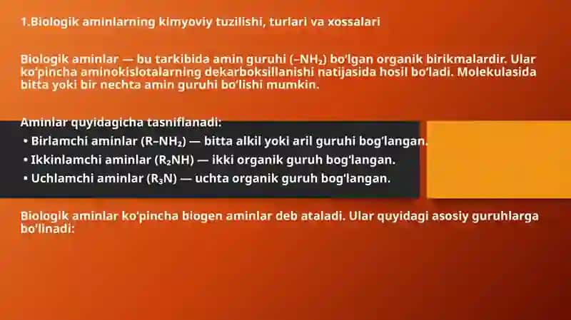 Biologik aminlar funksiyasi 3