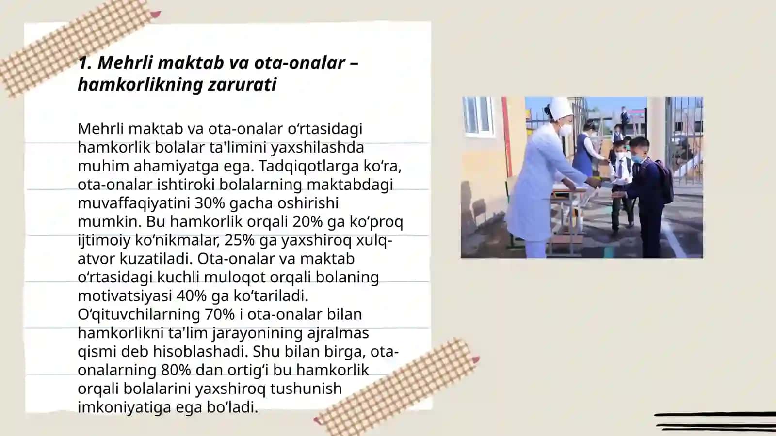 Mehrli maktab va ota-onalar – hamkorlikning zarurati 3