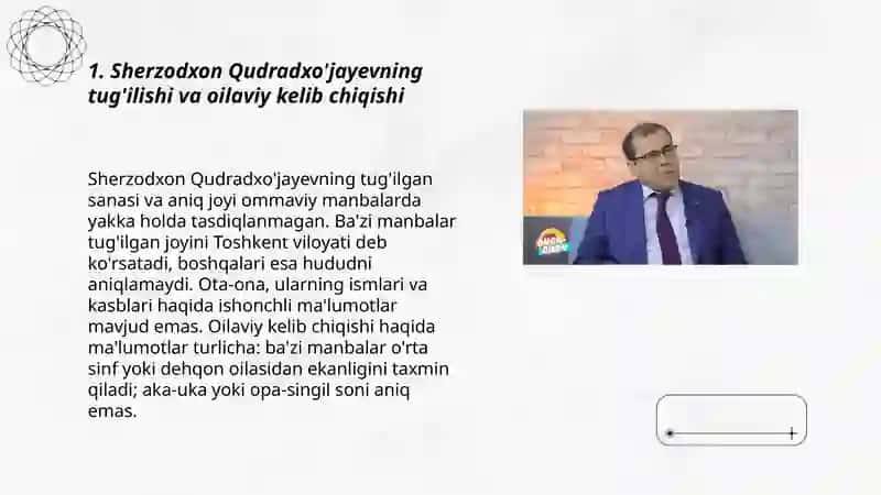 Sherzodxon Qudradxo'jayev haqida 3