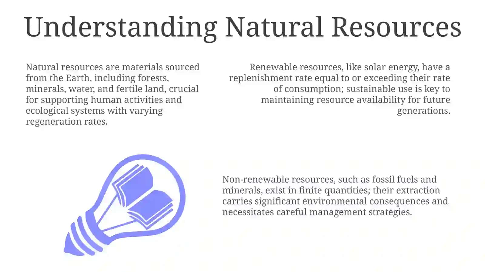 Understanding and Classifying Natural Resources 3