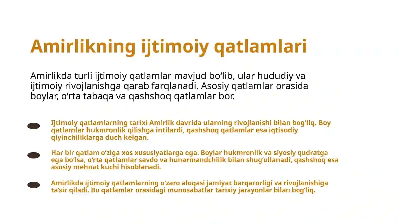 Buxoro amirligining ijtimoiy-iqtisodiy hayoti 3