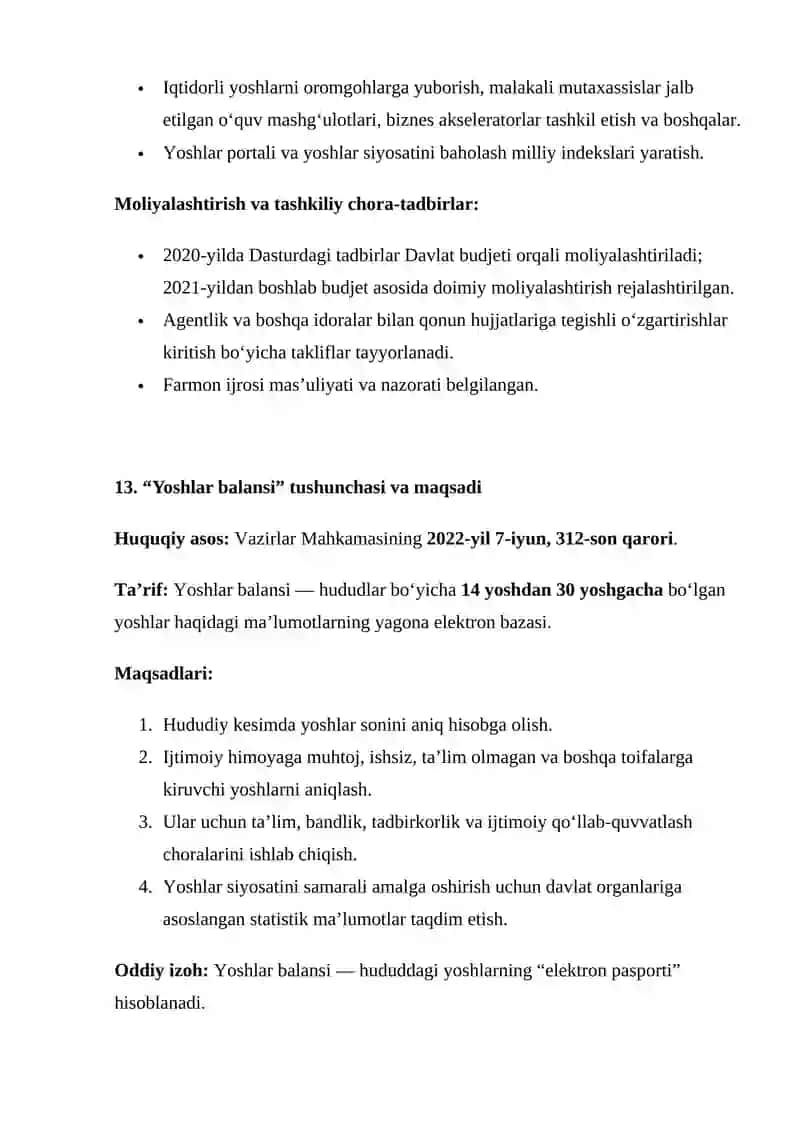 Yoshlar  yetakchiligi suhbat savollarri 3