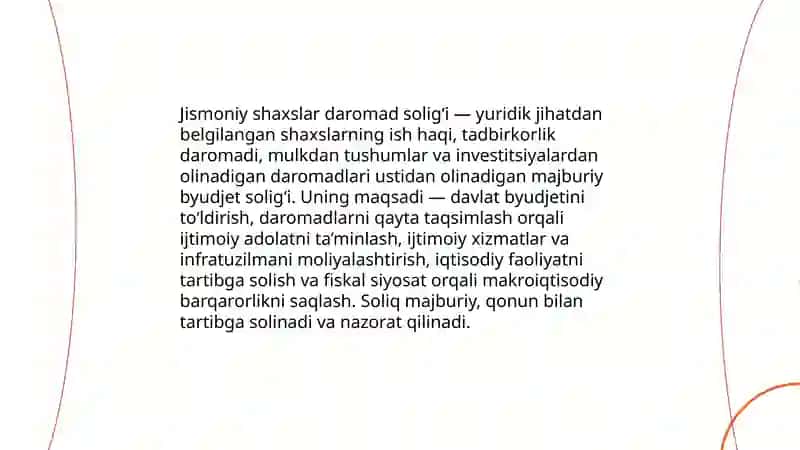 Jismoniy shaxslar daromad solig‘i 3