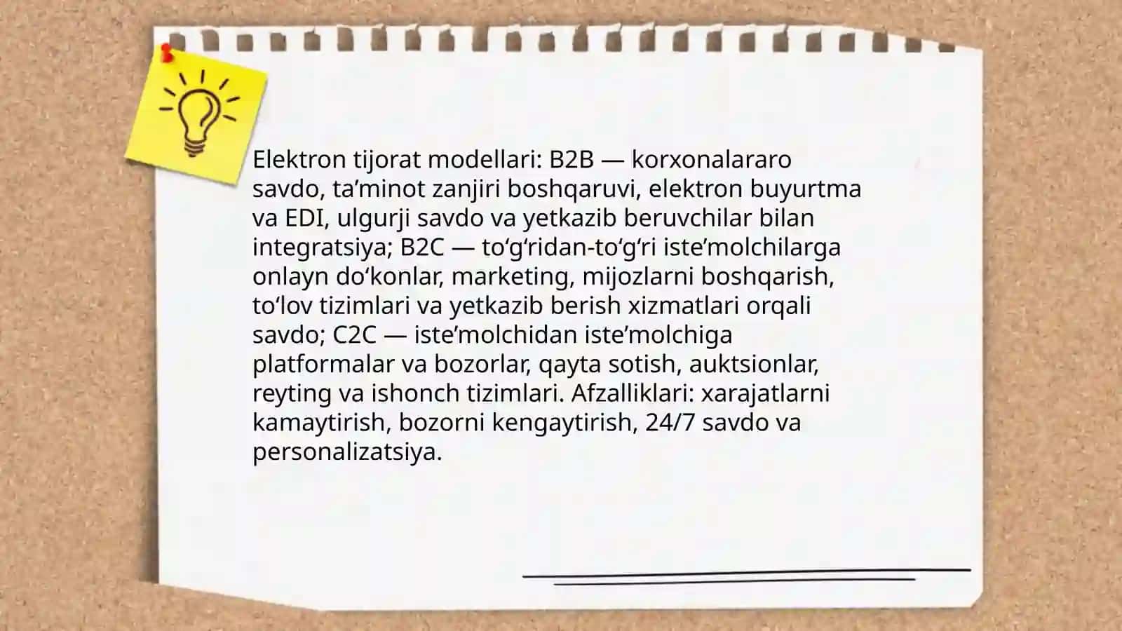Elektron tijorat modellari 3