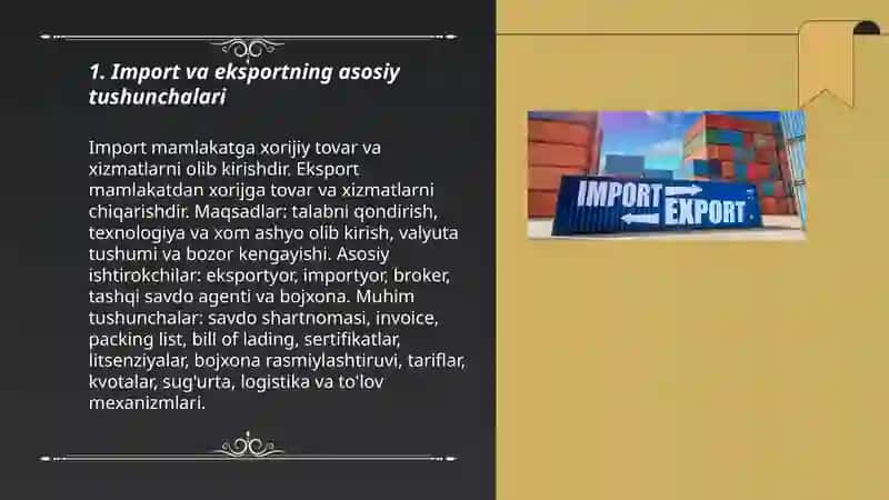 Import va eksport 3