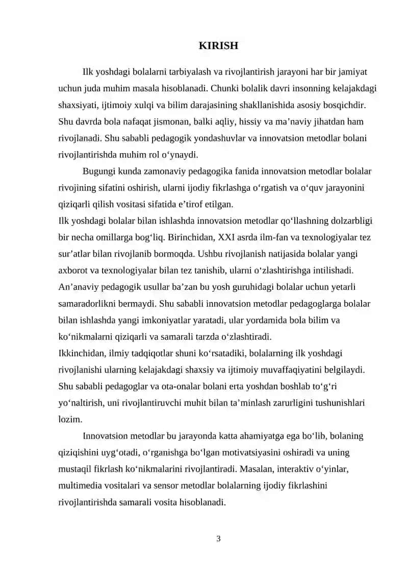 Ilk yoshdagi bolalar bilan ishlashda innovatsion metodlar 3