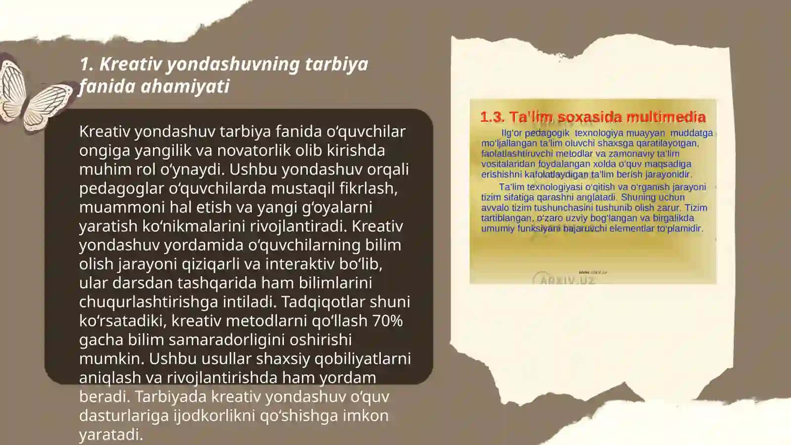 Yuqori sinflarda tarbiya fanini oʻqitishda kreativ yondashuv 3