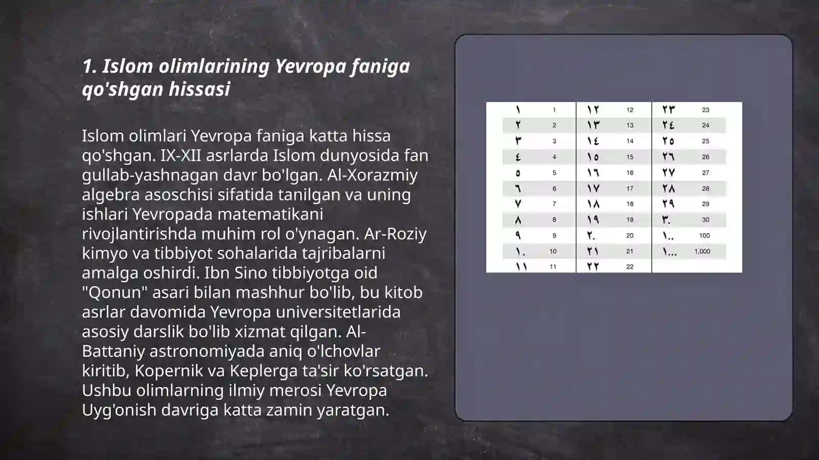 Islomiy arab madaniyatining yevropa madaniyatiga ta'siri 3