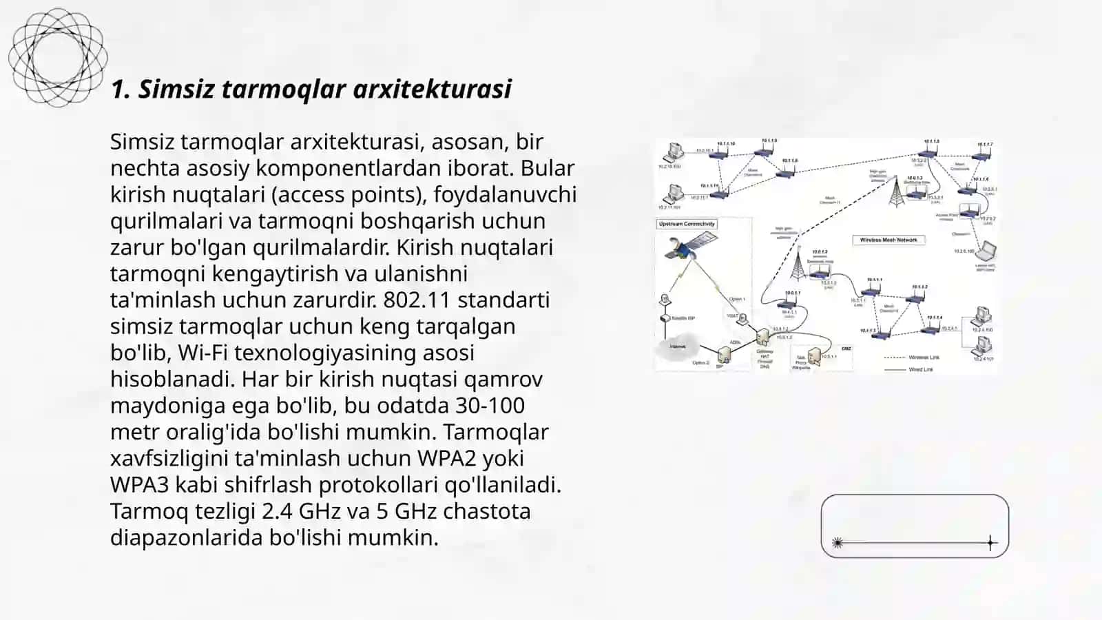 Simsiz tarmoqlar arxitekturasi 3