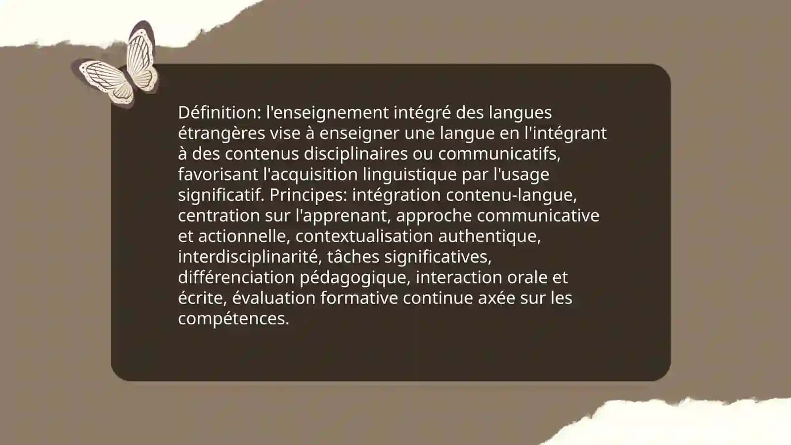 Enseignement intégré des langues étrangères: consept, principales approches 3