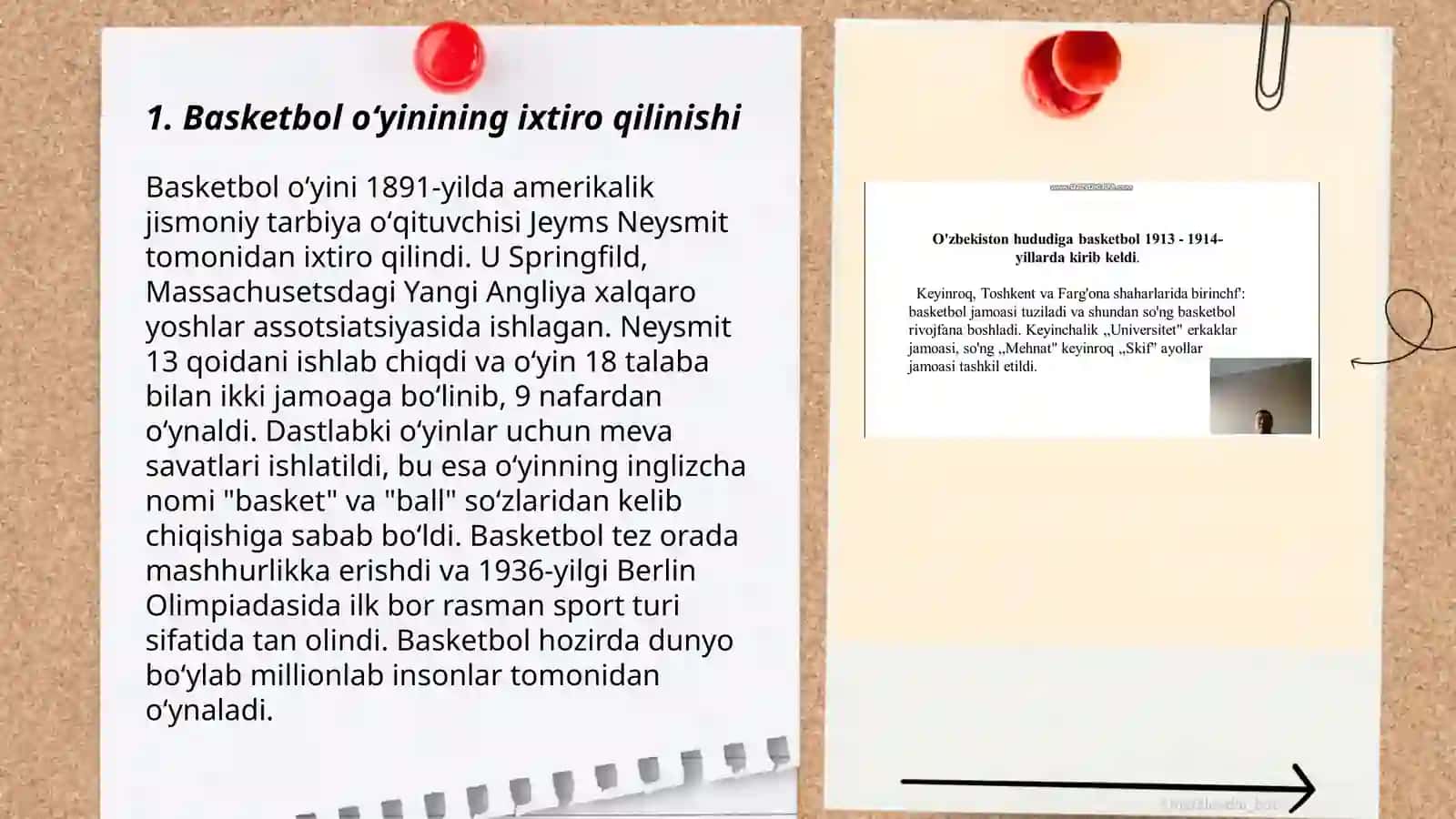 Basketbol oʻyinning kelib chiqishi va rivojlanish tarixi 3