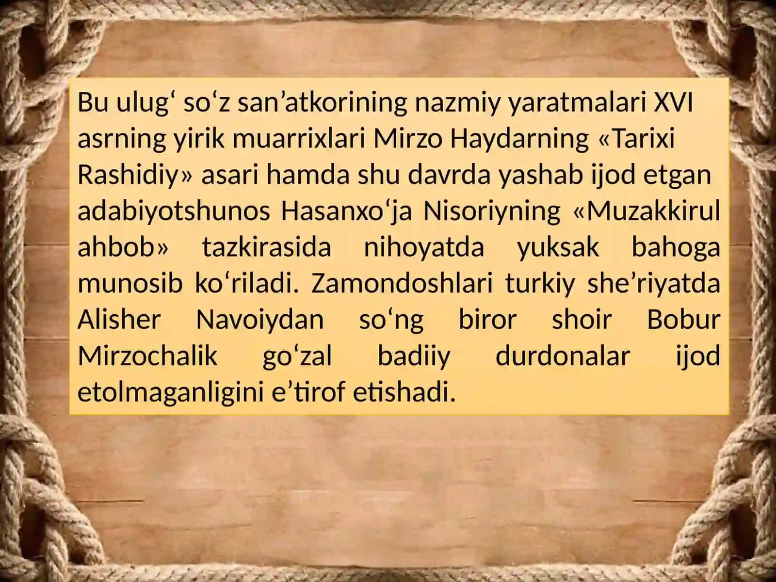 Bobur SHE'RLARI 3