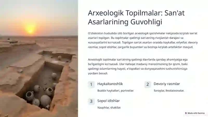 Qadimgi O'zbekiston San'atining Taraqqiyot Yo'li 3