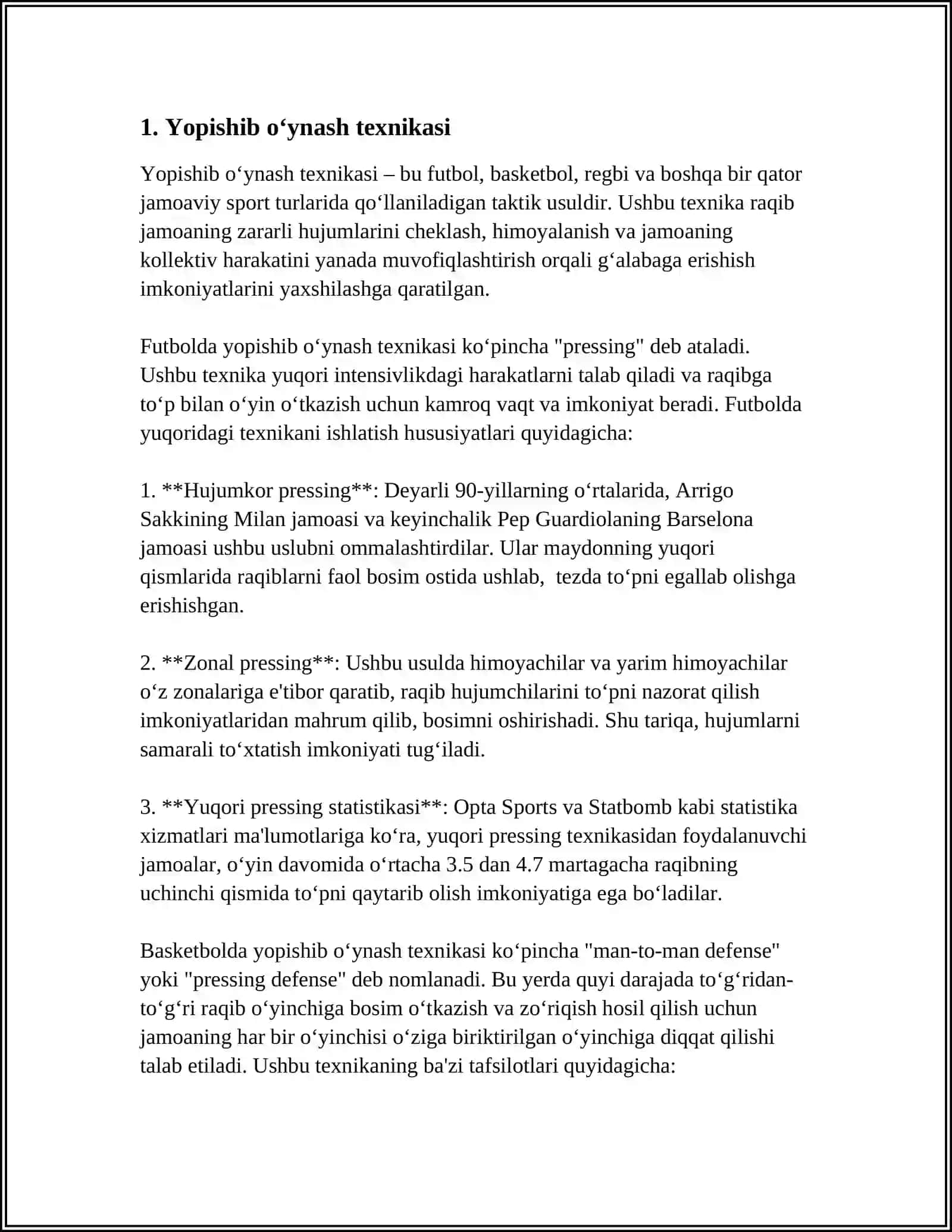 BASKETBOLDA HIMOYA TEXNIKASIGA O‘RGATISH METODI 3