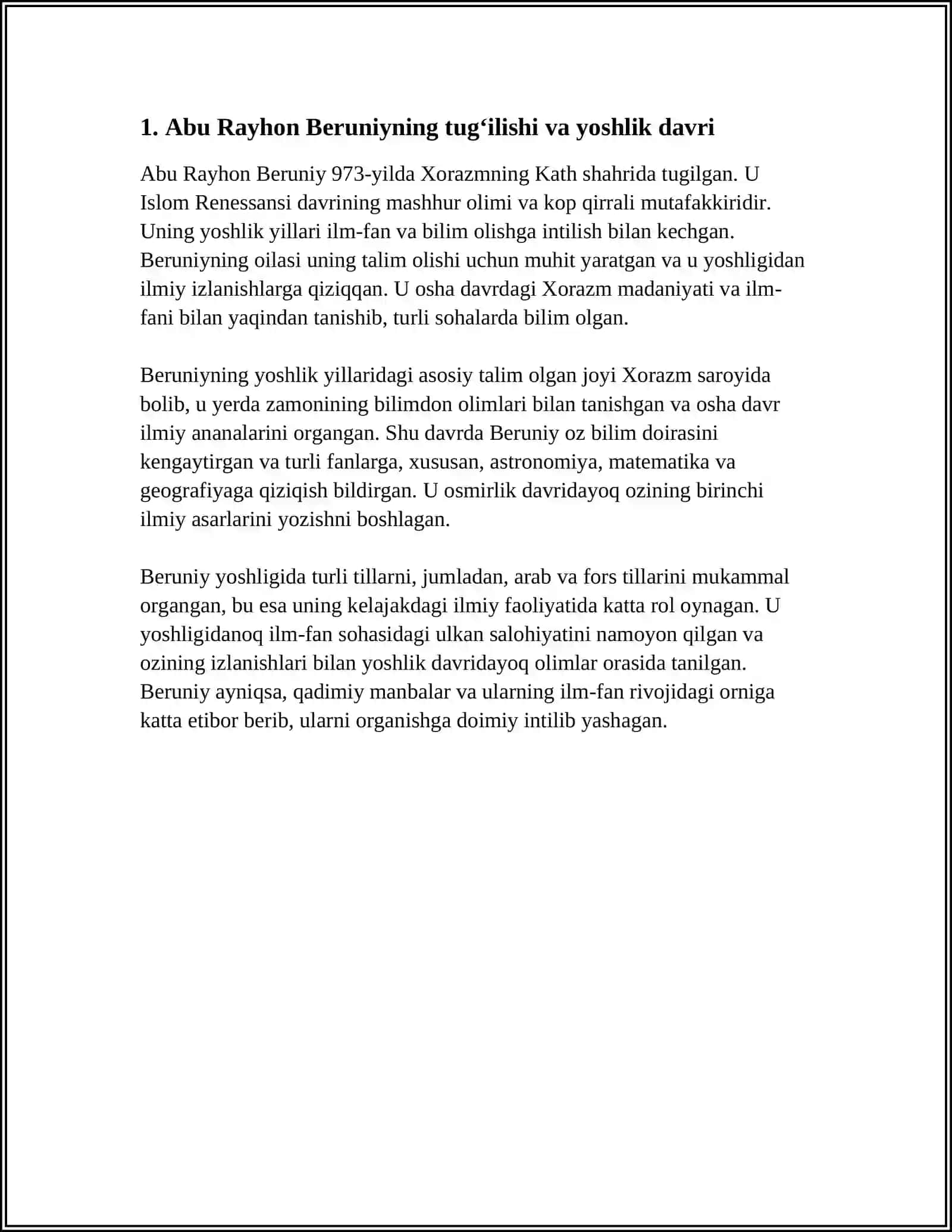 Abu Rayhon Beruniyning Hayoti va Ijodi 3