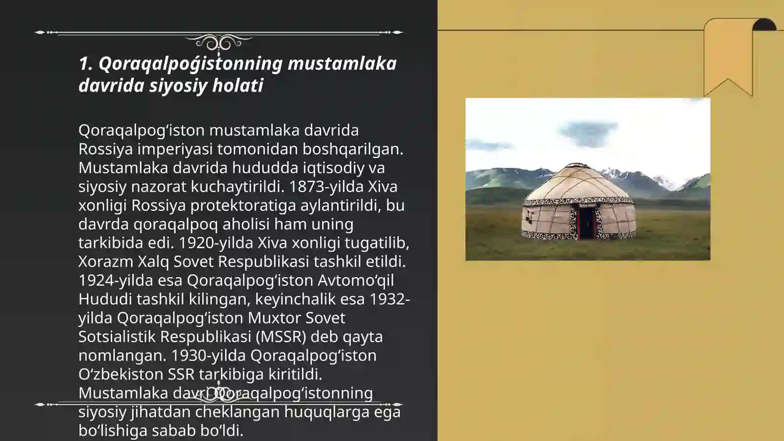 Qoraqalpoǵiston mustamlaka va sovet hukimati davrida 3