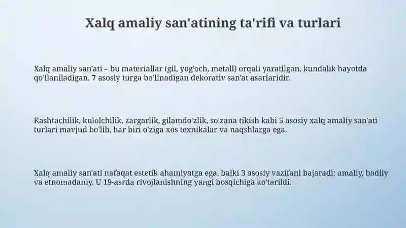 Tarbiyada o'zbek xalq ijodi 3