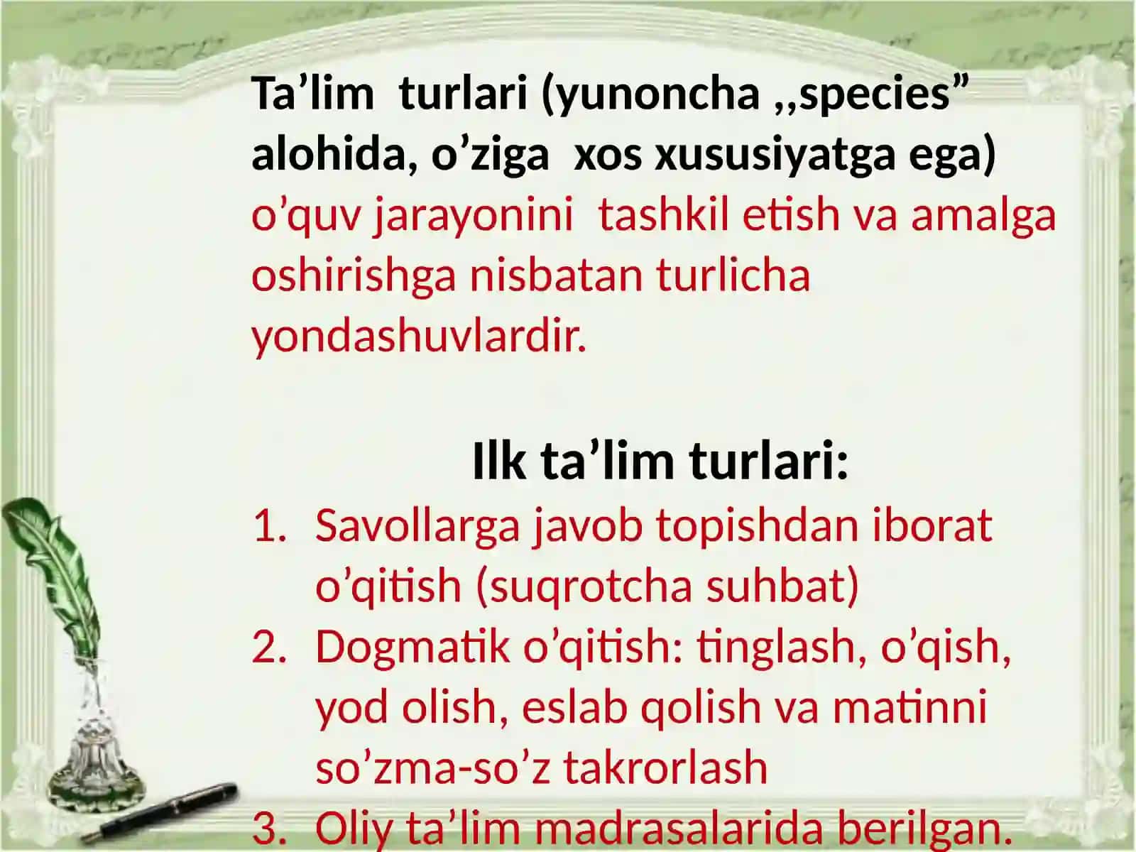 TA’LIMNI TASHKILETISH SHAKILLARI 3
