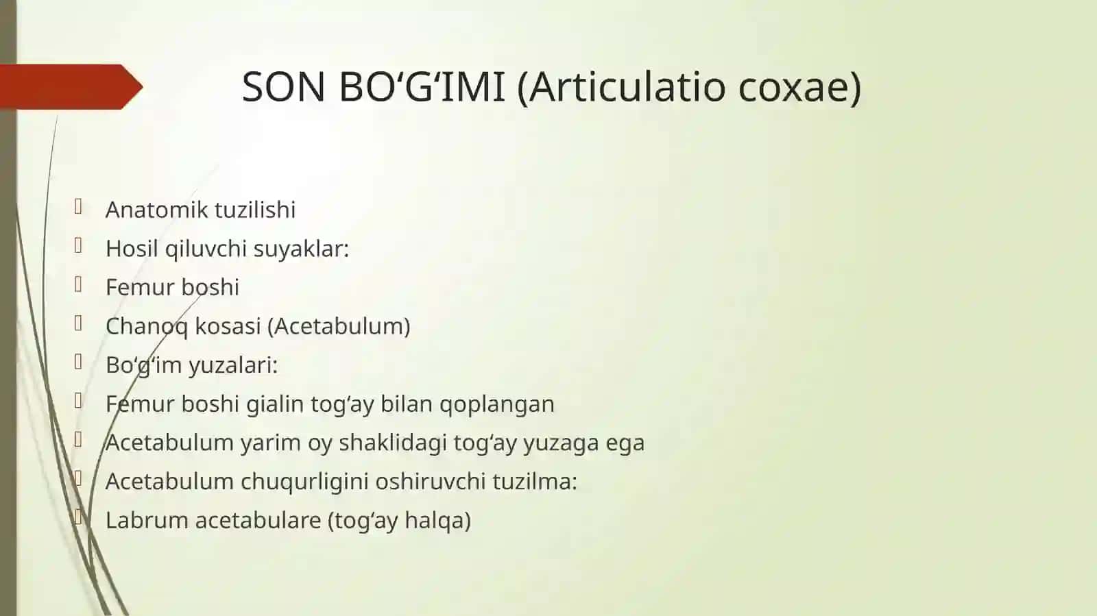 ERKIN OYOQ SUYAKLARINING TUTASHUVLARI 3