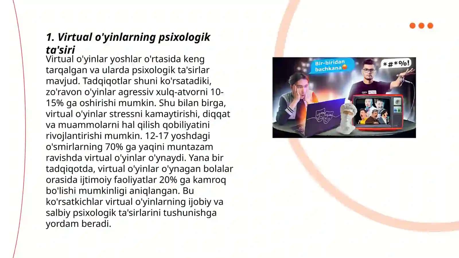 Virtual o'yinlarning yoshlar ongiga ta’siri 3