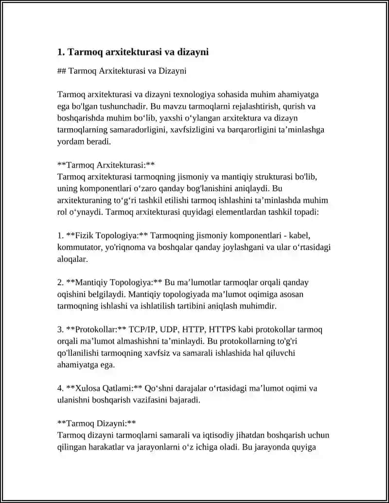 TARMOQLI TEXNOLOGIYALARI VA INTERNET XIZMATLARI 3