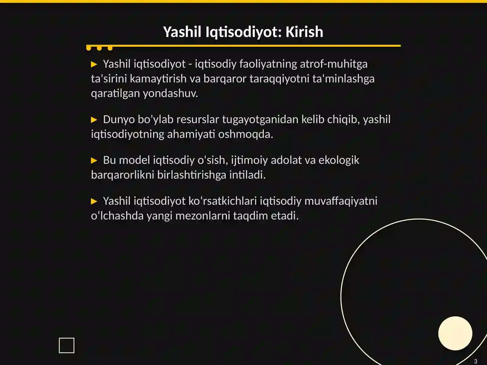 Yashil Iqtisodiyot: Barqaror Taraqqiyotning Kaliti 3