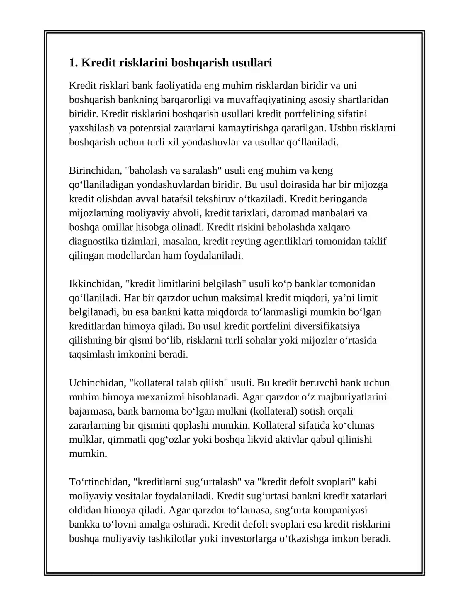 BANK RISKLERI HAM OLARDI BASQARISH 3