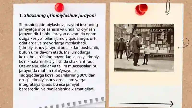 Shaxsning ijtimoiylashuvi 3