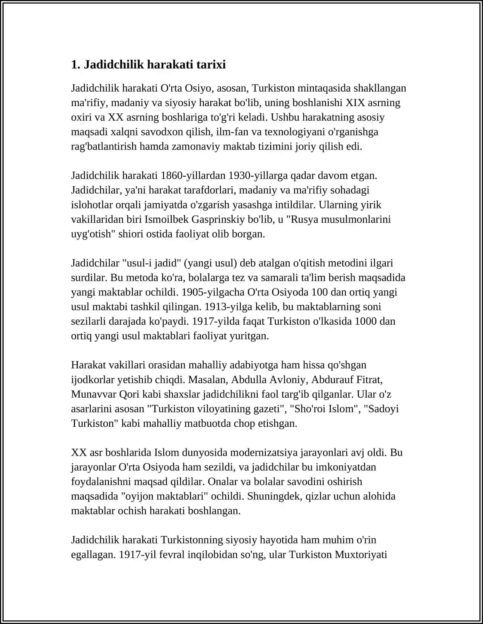 Jadidchilik Xarakati Pedagogik Gʻoyalari 3