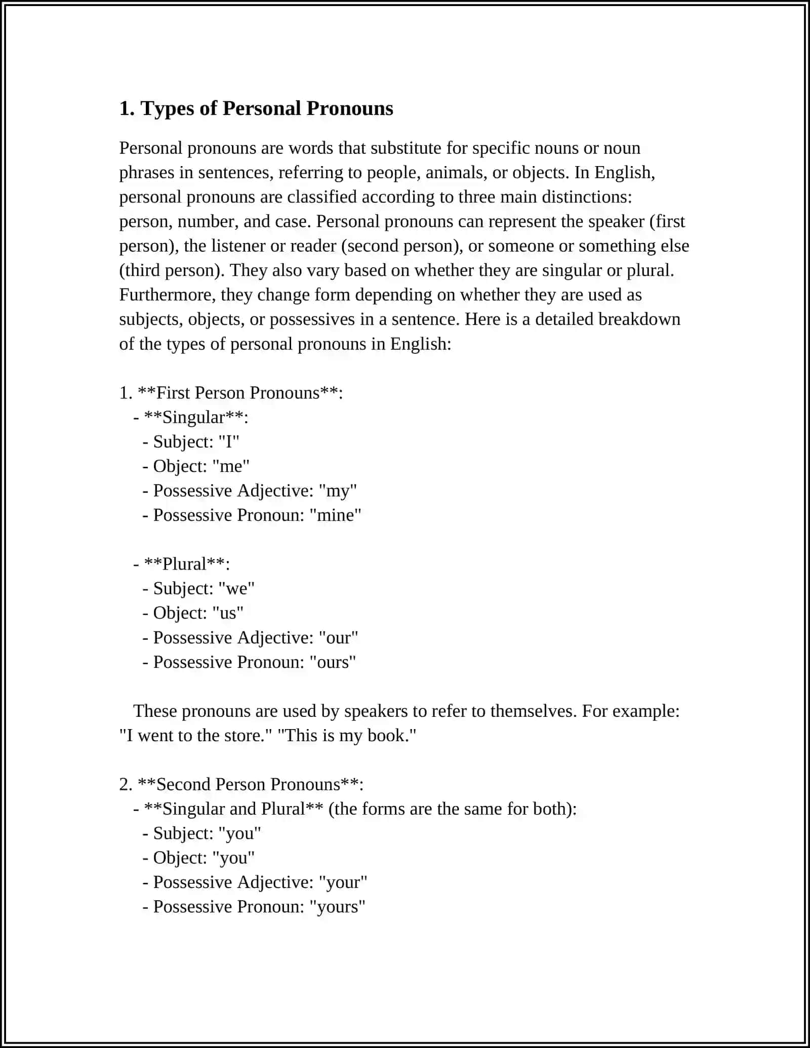 PRANOUNS.PERSONAL AND POSESSIO PRONOUNS 3