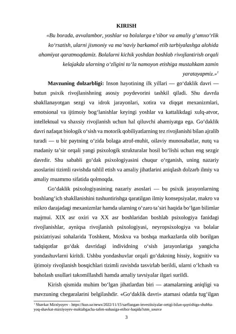Go'daklik davrining psixologik xususiyatlari 3