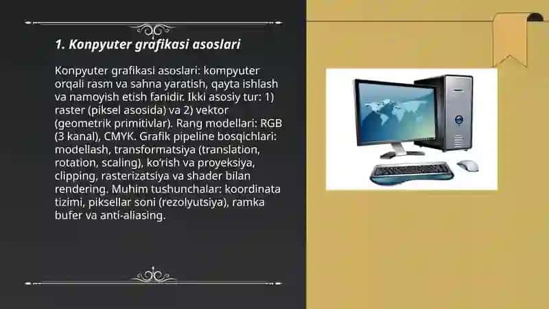 Konpyuter grafikasi asoslari 3