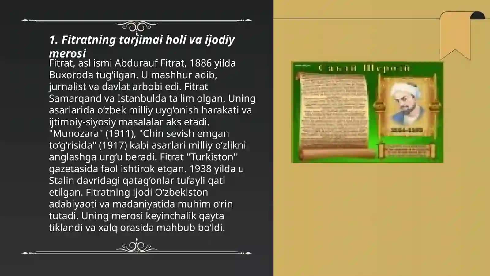 Fitrat drammalarining tili va uslubi 3