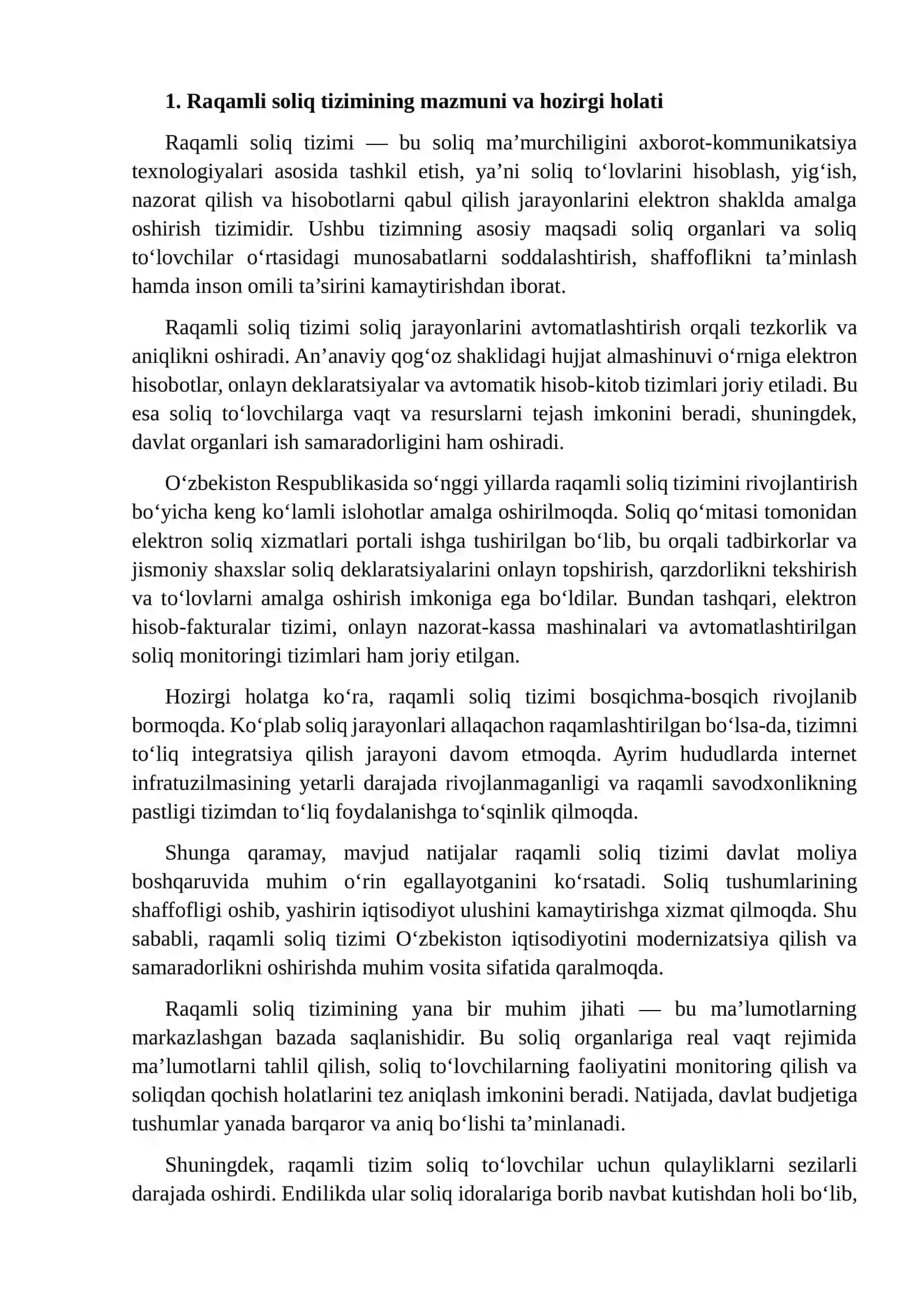 Raqamli soliq tizimining rivojlanish 3