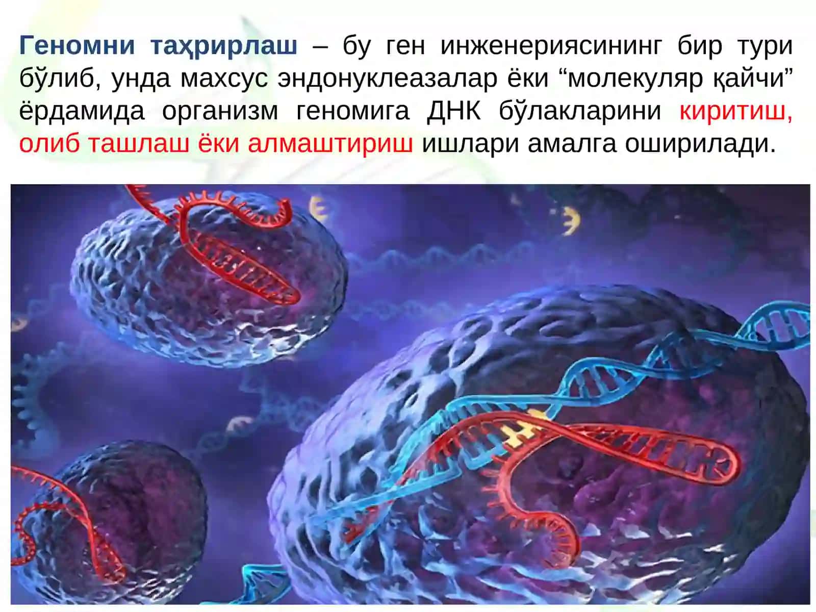 Генларни таҳрирлаш 3